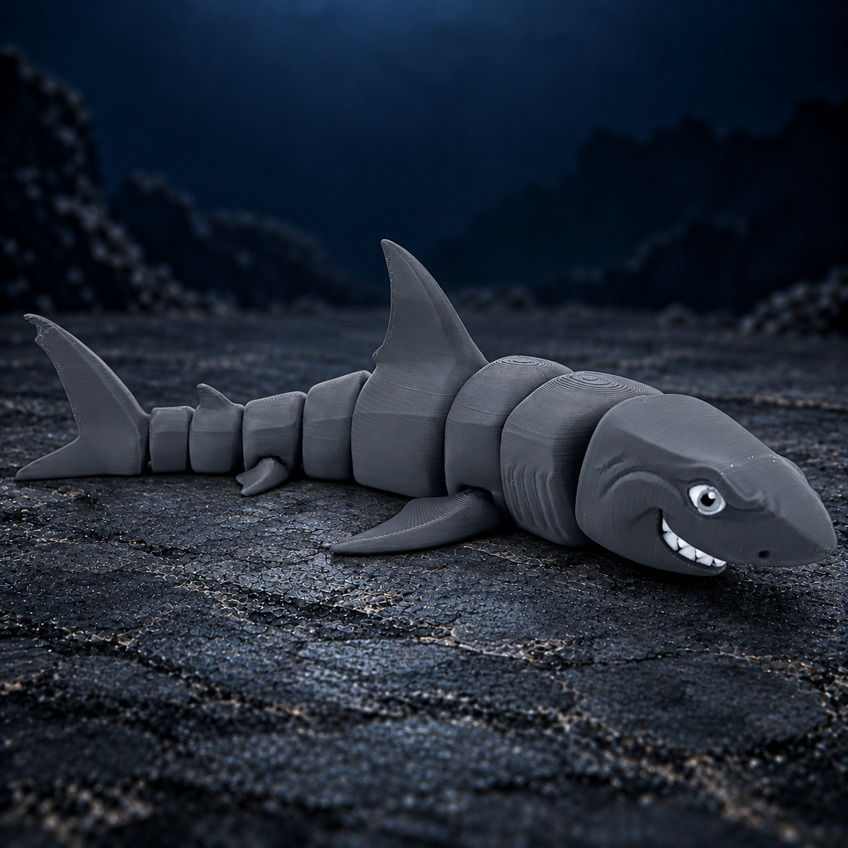 Prospect 3D - 3D Printed Shark Figurines – Great White & Hammerhead | 3" x 10.5" Ocean Decor