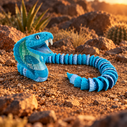 Prospect 3D - 3D Printed Realistic Snakes – 24"–30" Poseable Reptile Models (King Cobra, Copperhead, Horned Viper, Gaboon Viper &amp; More)