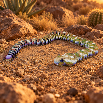 Prospect 3D - 3D Printed Realistic Snakes – 24"–30" Poseable Reptile Models (King Cobra, Copperhead, Horned Viper, Gaboon Viper &amp; More)