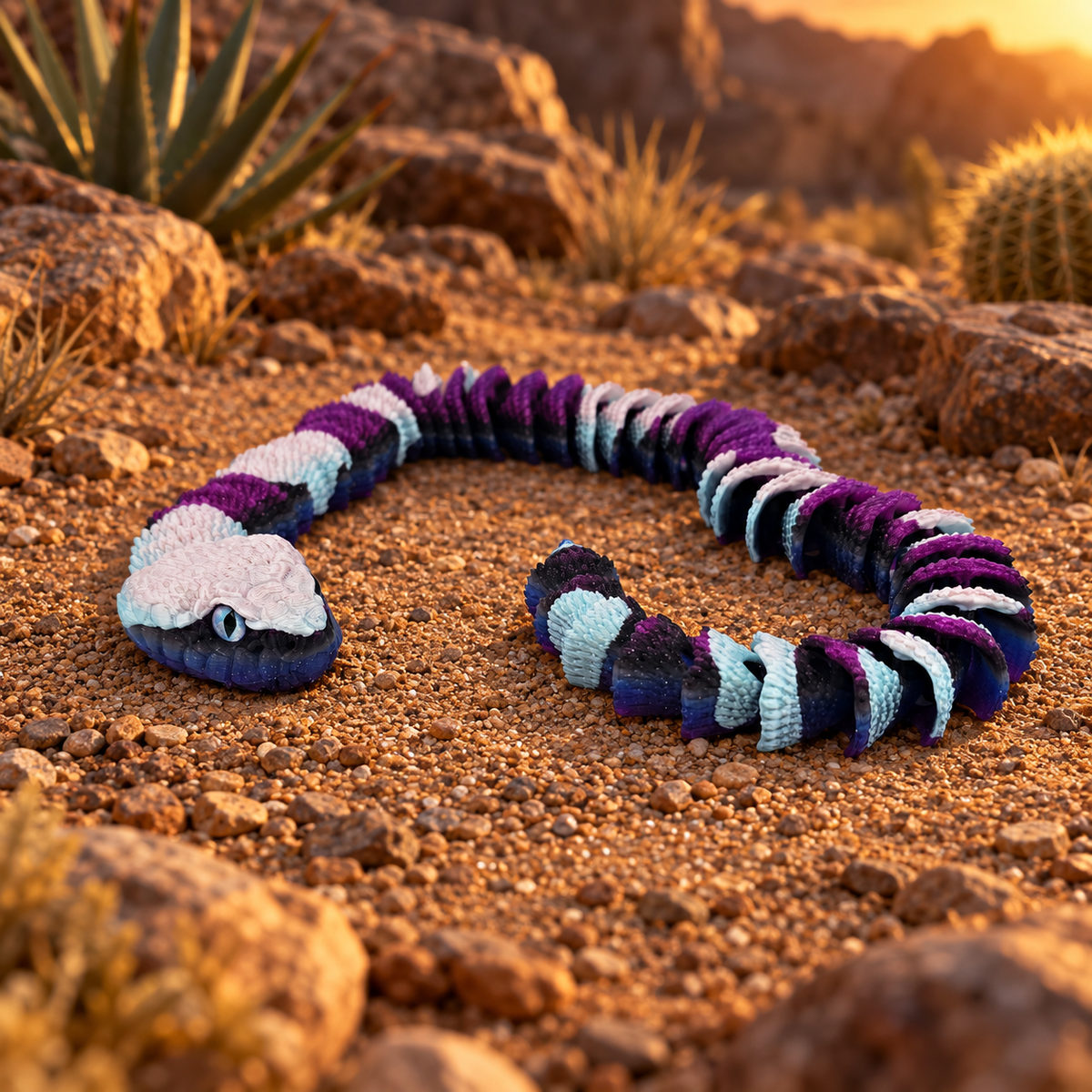 Prospect 3D - 3D Printed Realistic Snakes – 24"–30" Poseable Reptile Models (King Cobra, Copperhead, Horned Viper, Gaboon Viper &amp; More)
