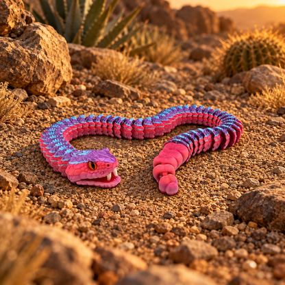 Prospect 3D - 3D Printed Realistic Snakes – 24"–30" Poseable Reptile Models (King Cobra, Copperhead, Horned Viper, Gaboon Viper &amp; More)