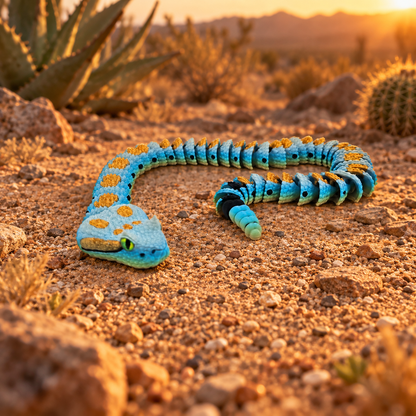 Prospect 3D - 3D Printed Realistic Snakes – 24"–30" Poseable Reptile Models (King Cobra, Copperhead, Horned Viper, Gaboon Viper &amp; More)