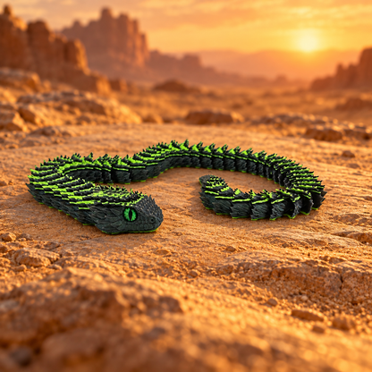 Prospect 3D - 3D Printed Realistic Snakes – 24"–30" Poseable Reptile Models (King Cobra, Copperhead, Horned Viper, Gaboon Viper &amp; More)