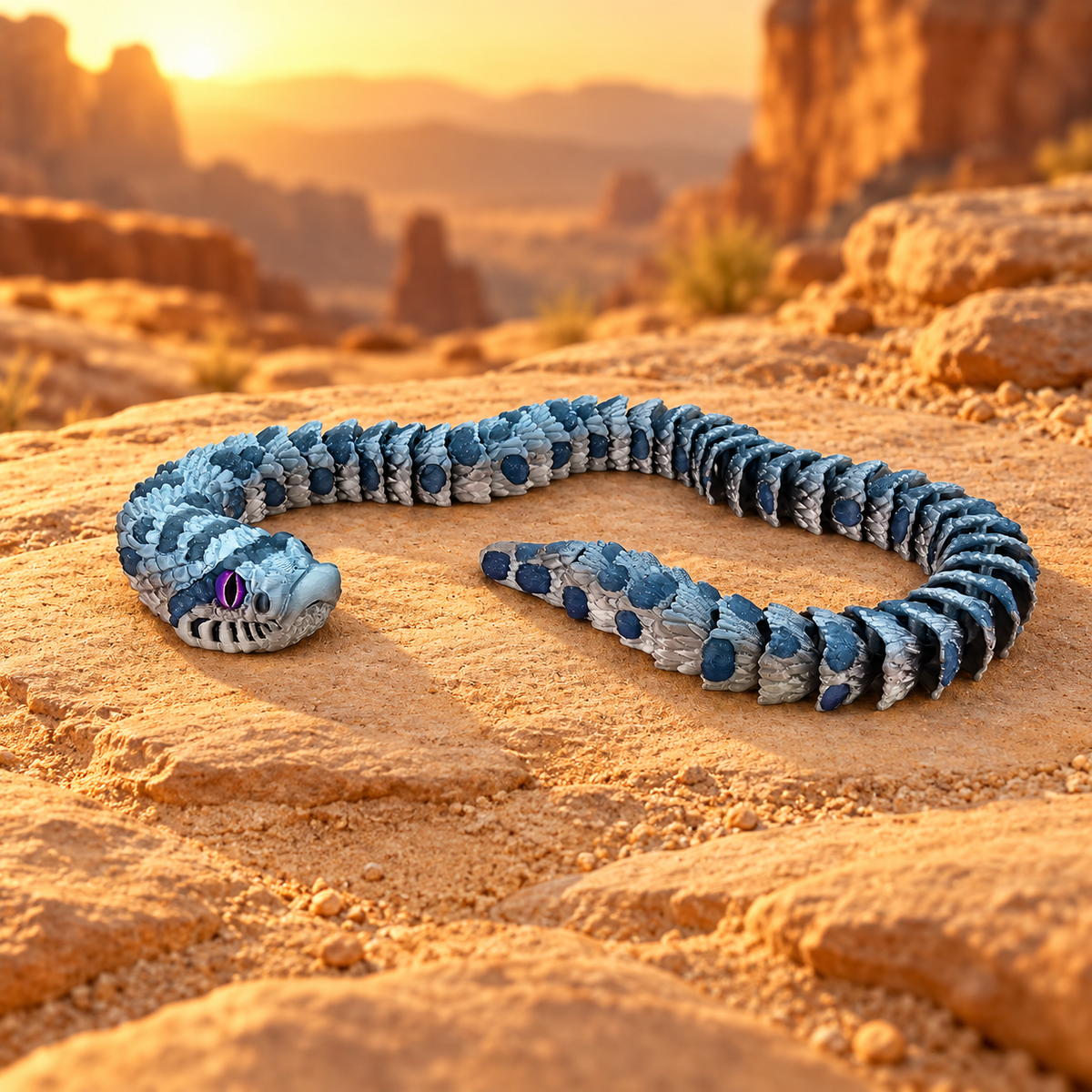 Prospect 3D - 3D Printed Realistic Snakes – 24"–30" Poseable Reptile Models (King Cobra, Copperhead, Horned Viper, Gaboon Viper &amp; More)