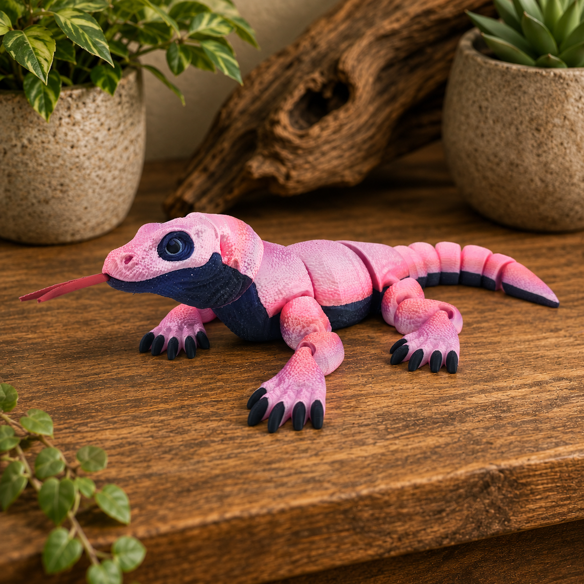 Prospect 3D - 3D Printed Komodo Dragon – Realistic Dragon Figure | 9.5" Wide x 14.5" Long