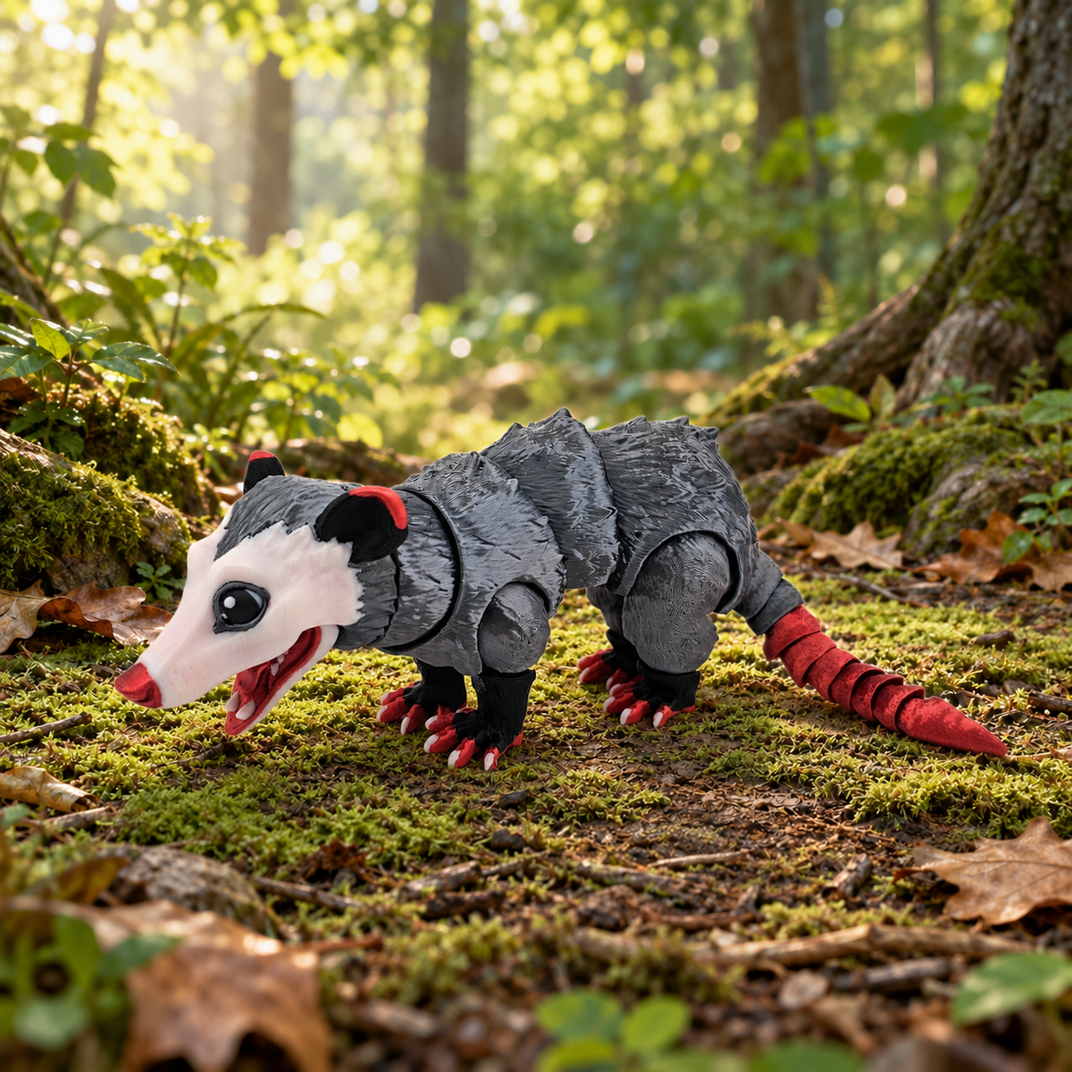 3D Printed Opossum | 10.5″ Long