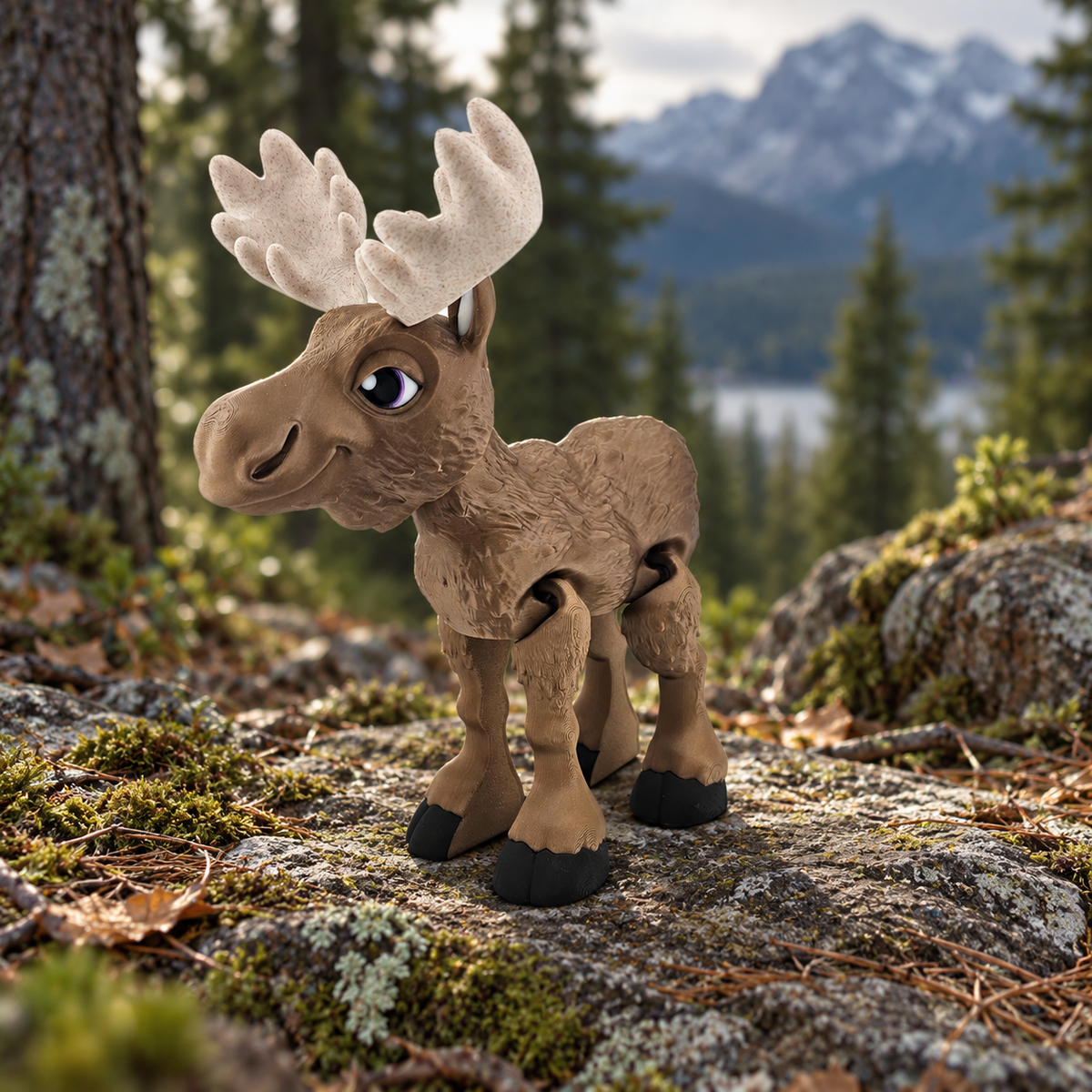Articulated Moose – 9.5" Tall