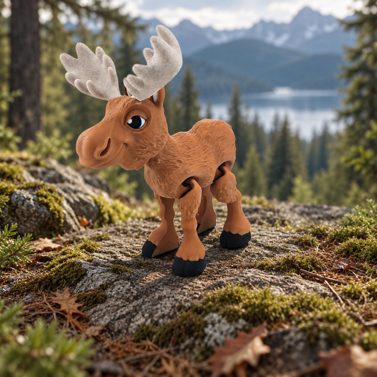 Articulated Moose – 9.5" Tall