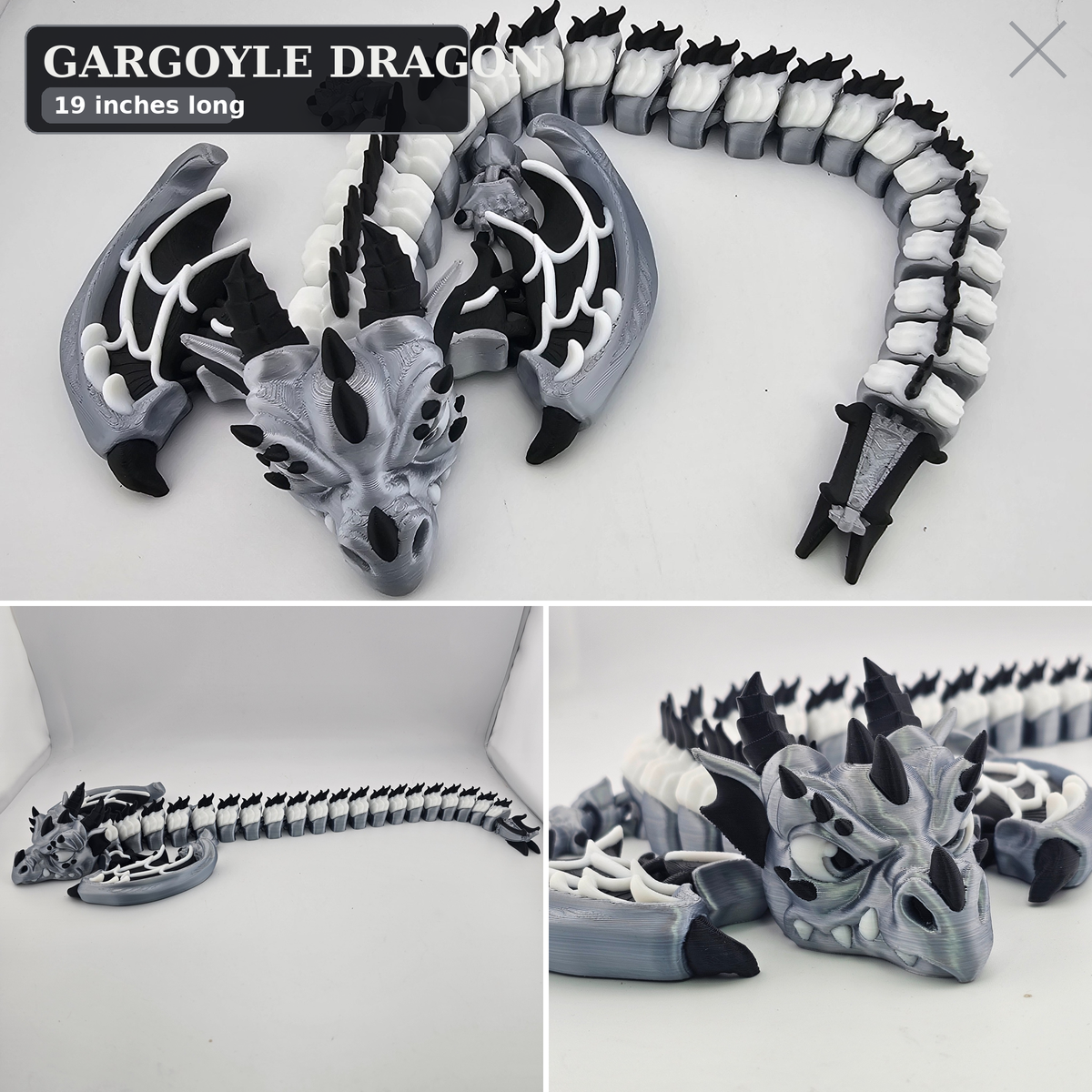 Dragon's Lair Ground Crawler — Articulated 3D Printed Dragon (23–25")