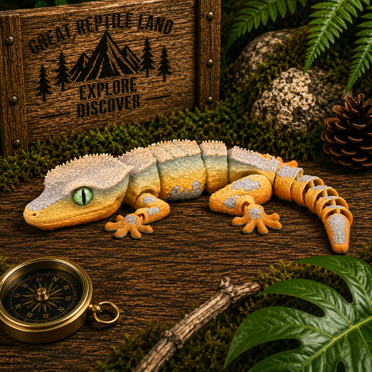 Prospect 3D - 3D Printed Lizard Babies – Adorable Bearded Dragons, Horned Lizards & More (5" Wide, 6–8" Long)