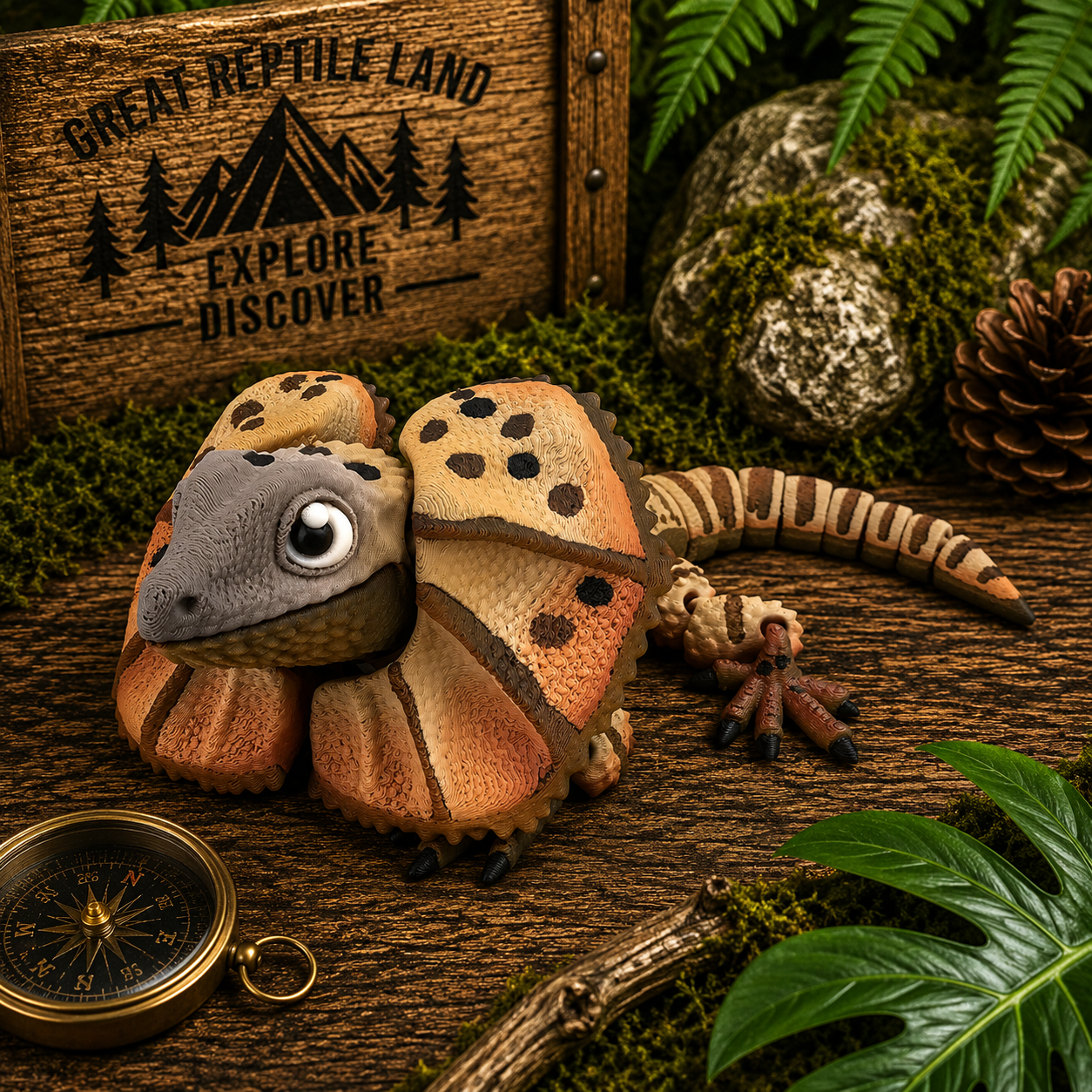 Prospect 3D - 3D Printed Lizard Babies – Adorable Bearded Dragons, Horned Lizards & More (5" Wide, 6–8" Long)