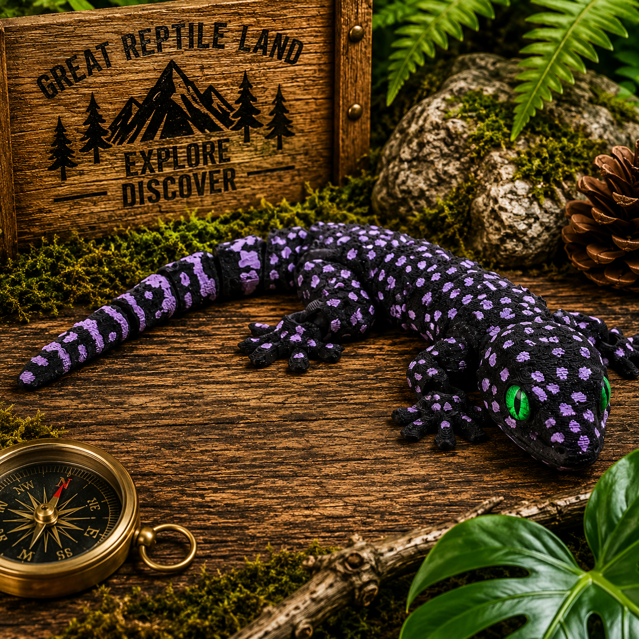 Prospect 3D - 3D Printed Lizard Babies – Adorable Bearded Dragons, Horned Lizards & More (5" Wide, 6–8" Long)