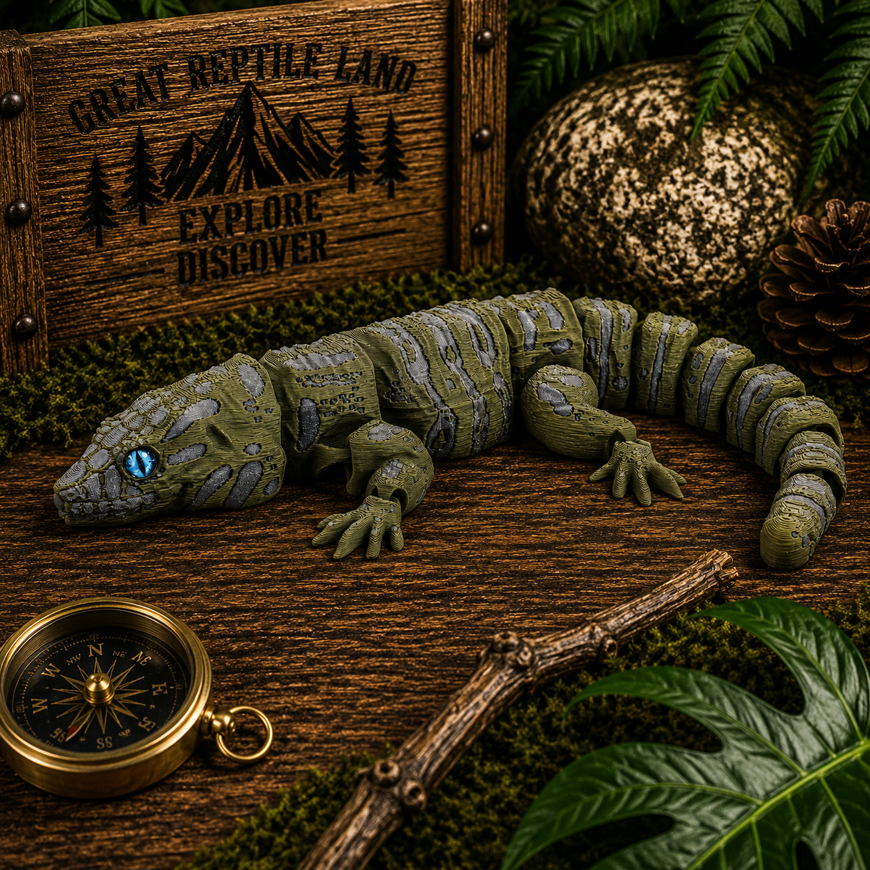 Prospect 3D - 3D Printed Lizard Babies – Adorable Bearded Dragons, Horned Lizards & More (5" Wide, 6–8" Long)